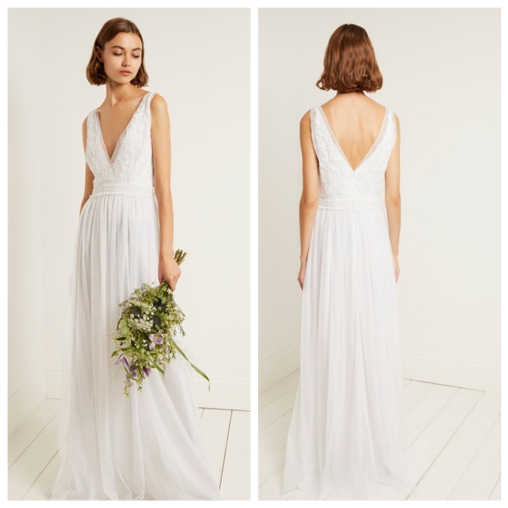 NWT FRENCH CONNECTION Estelle White Wedding Gown